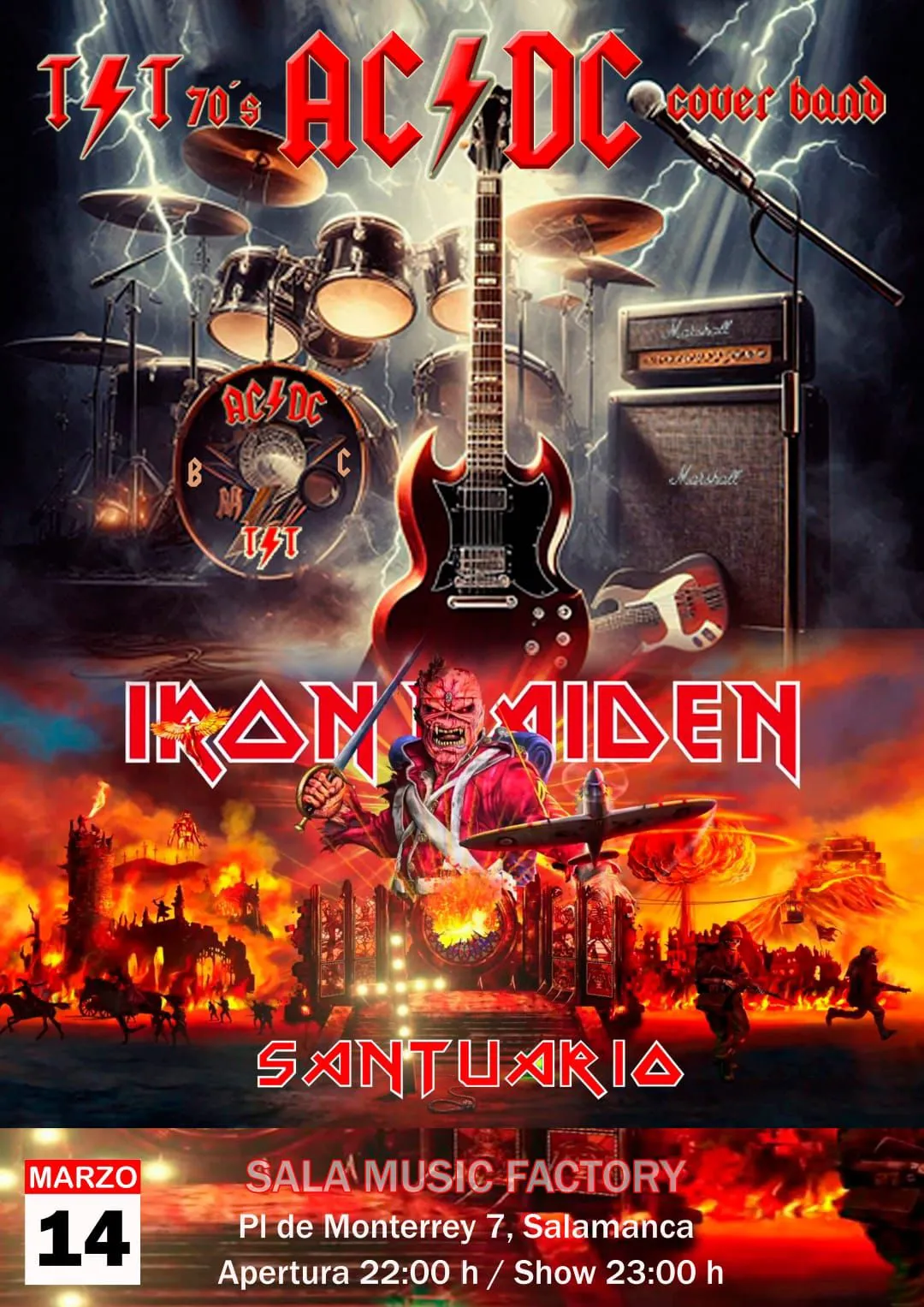 AC/DC & IRON MAIDEN – TRIBUTE NIGHT DOBLE CONCIERTO · HARD ROCK & HEAVY METAL