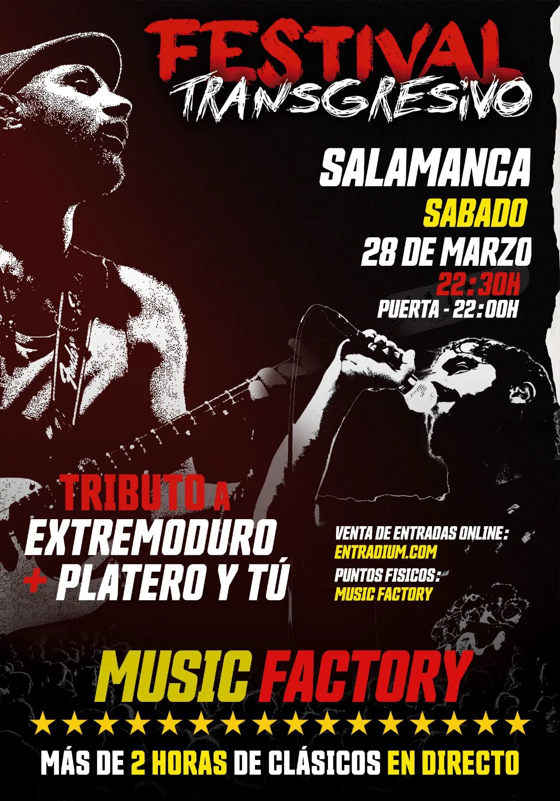 FESTIVAL TRANSGRESIVO – TRIBUTO A EXTREMODURO + PLATERO Y Tú