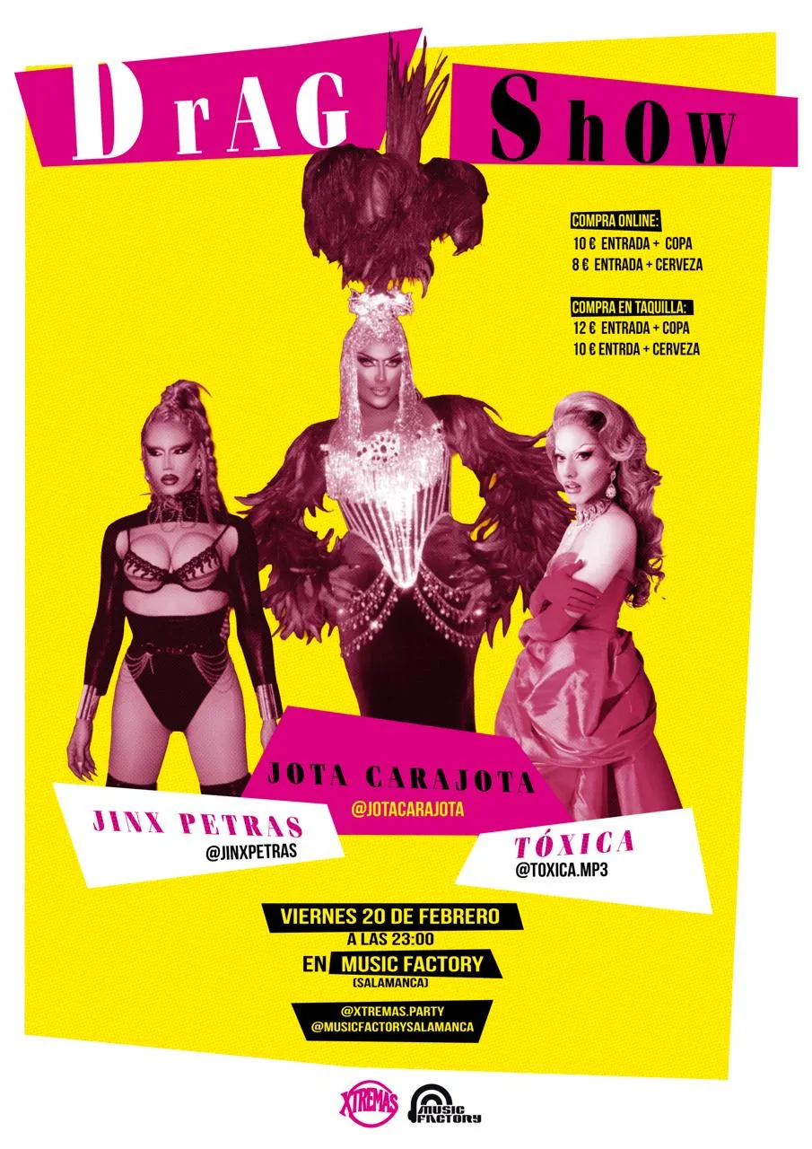 DRAG SHOW – XTREMAS PARTY UNA NOCHE DE FANTASíA, ACTITUD Y ESPECTáCULO EN DIRECTO