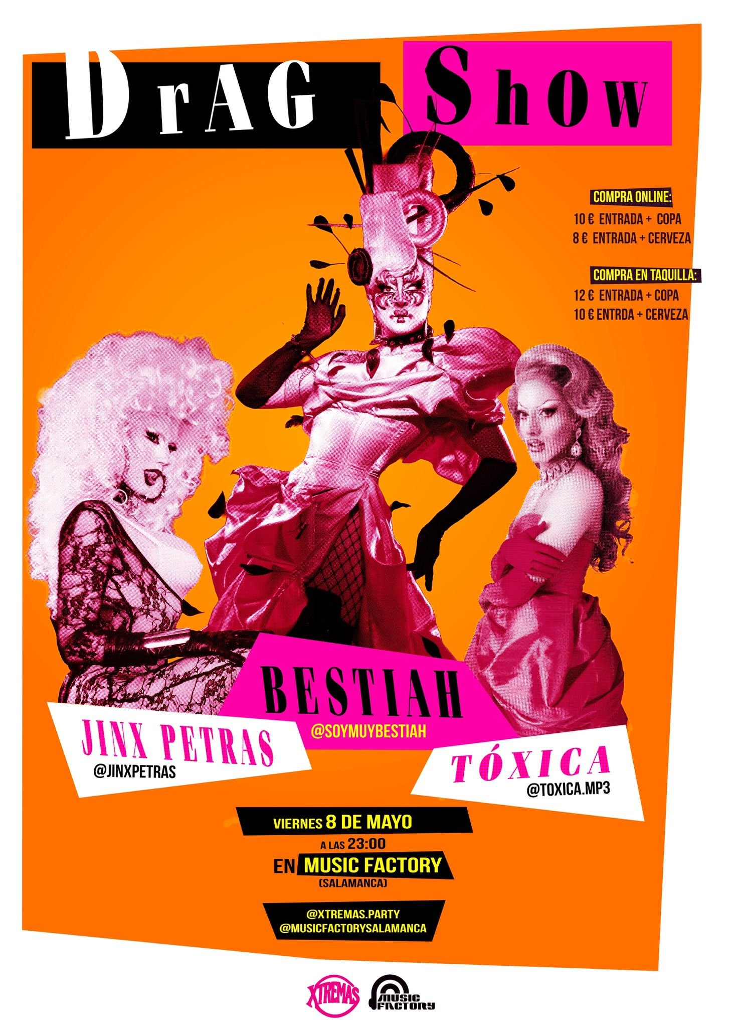 DRAG SHOW – XTREMAS PARTY 8 DE MAYO 2026