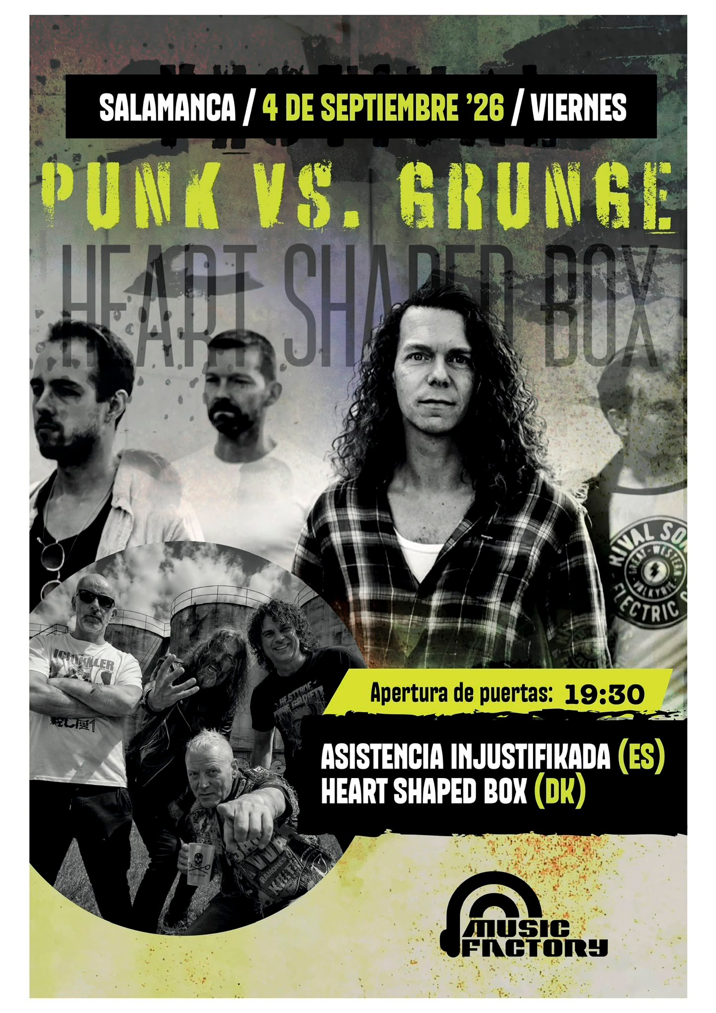 PUNK VS. GRUNGE — DOBLE CONCIERTO INTERNACIONAL