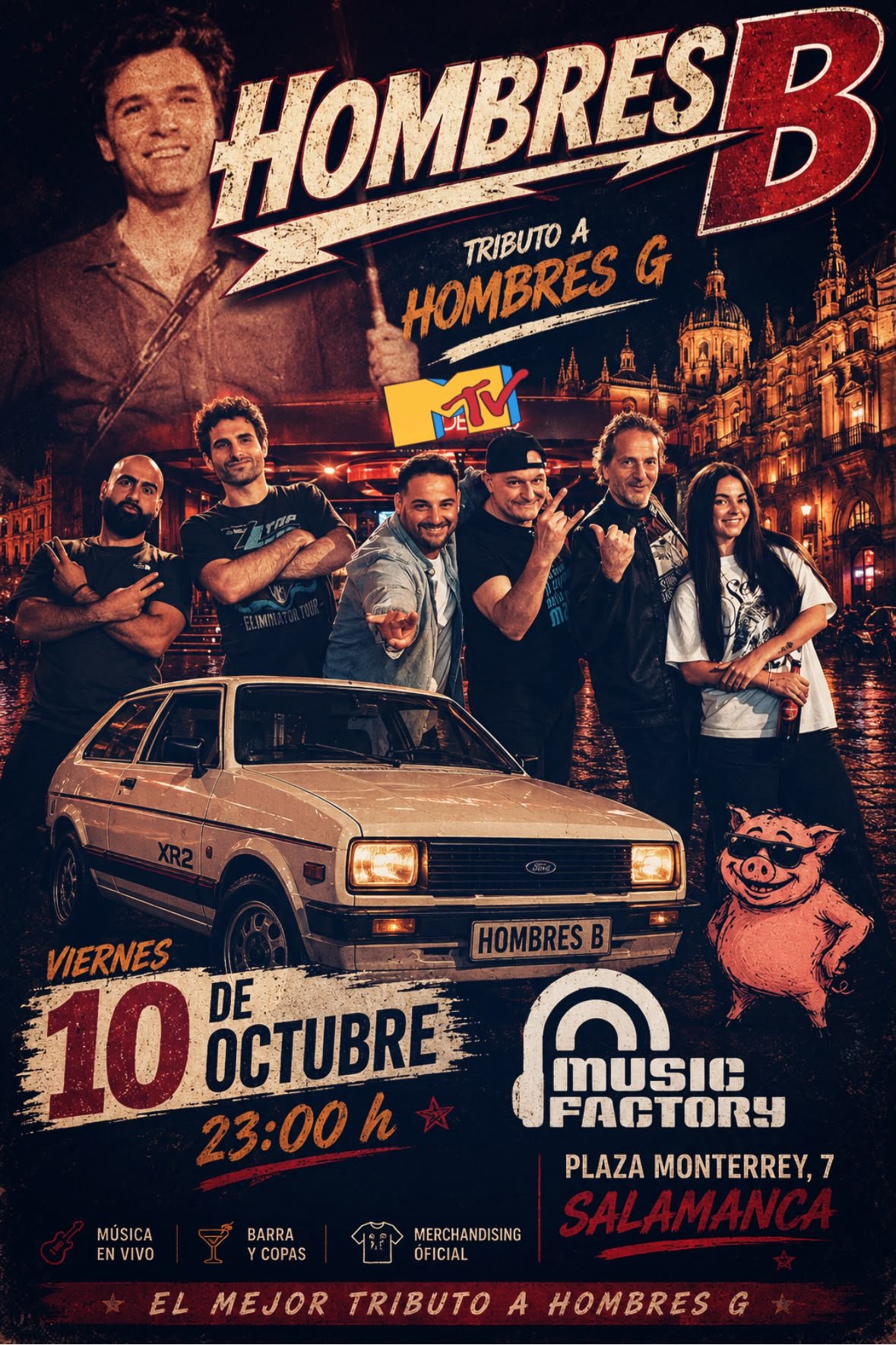 🎸 HOMBRES B — TRIBUTO A HOMBRES G
