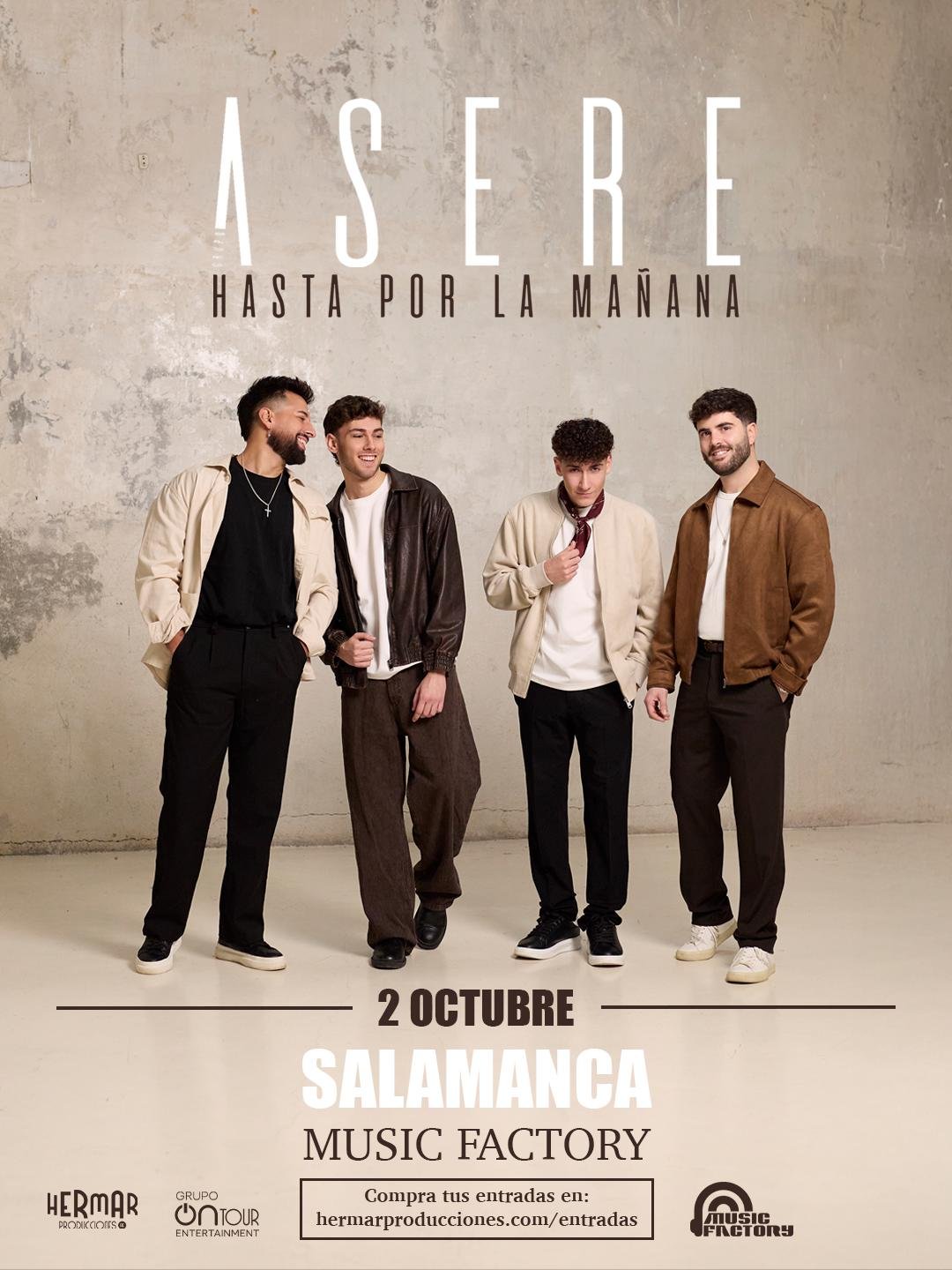 ASERE — “HASTA POR LA MAÑANA” EN MUSIC FACTORY